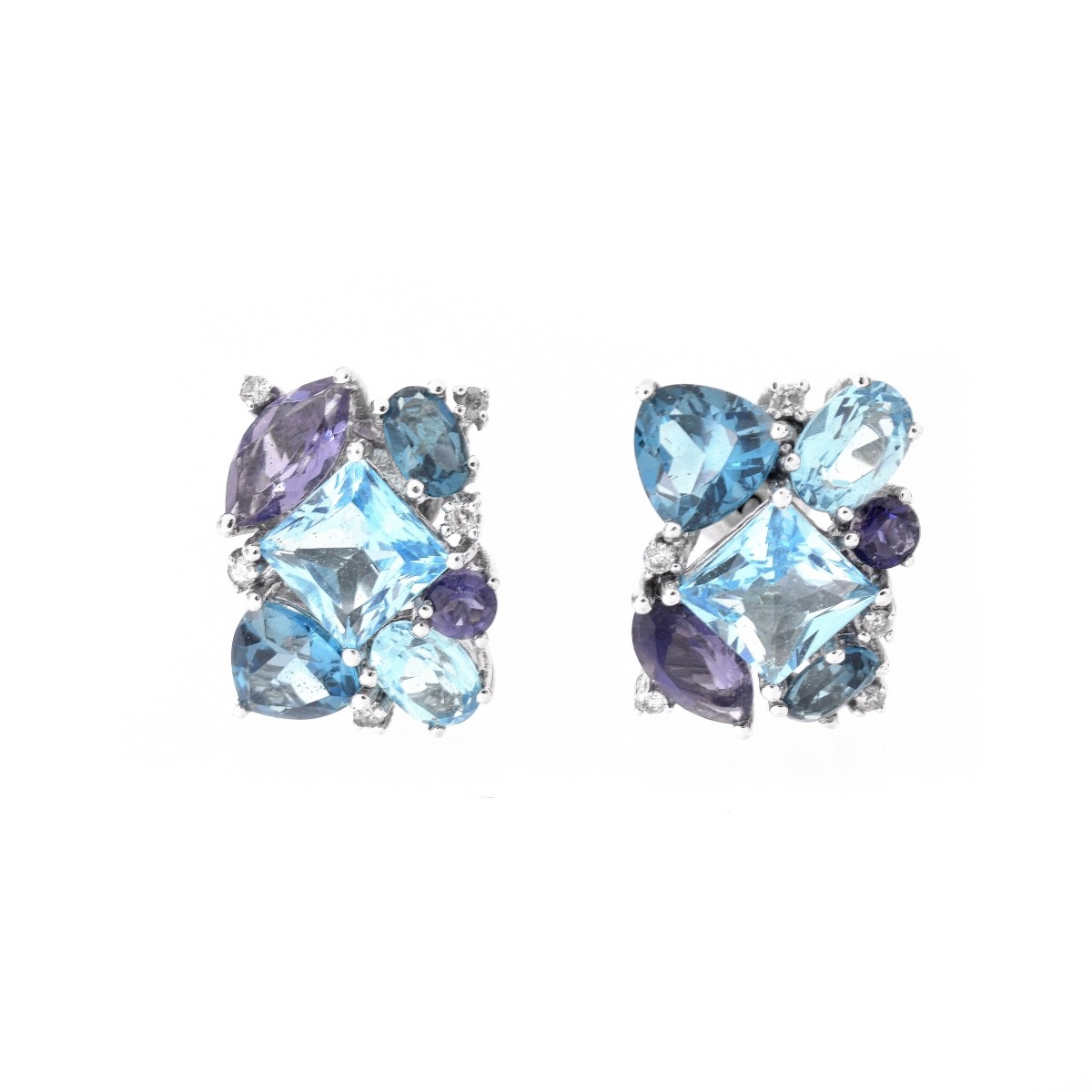 London Topaz Ring and Earring Suite