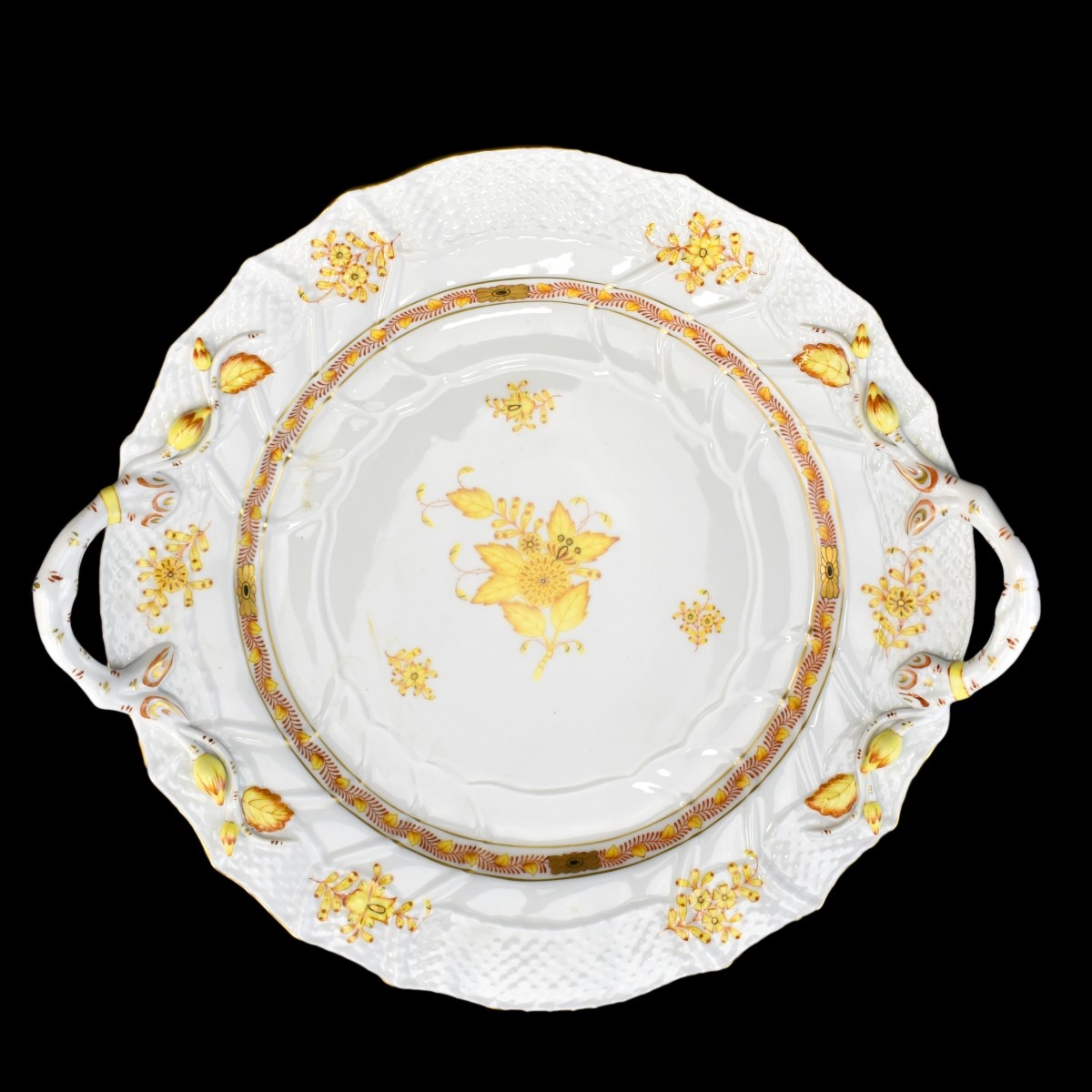 Herend Plate with Handle