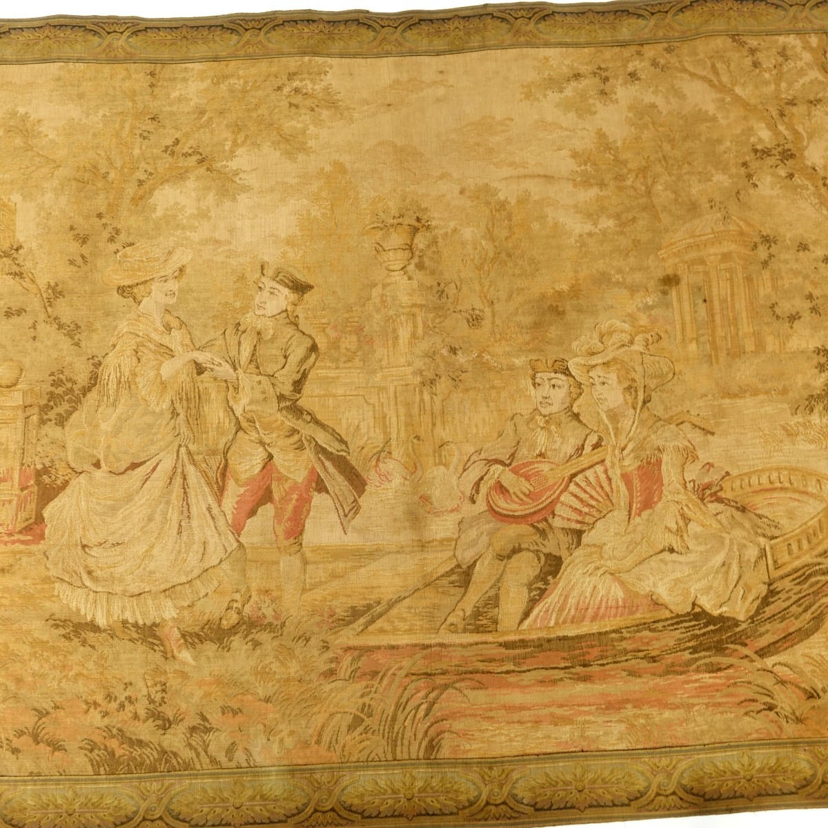 Early 20C French People Tapestry