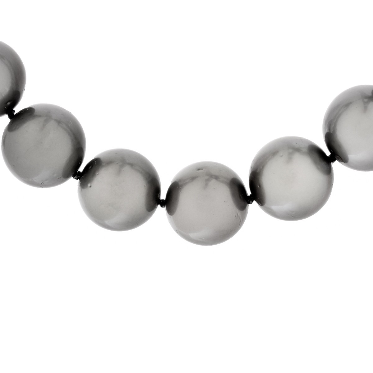 11.5-14.0mm Tahitian Gray Pearl Necklace
