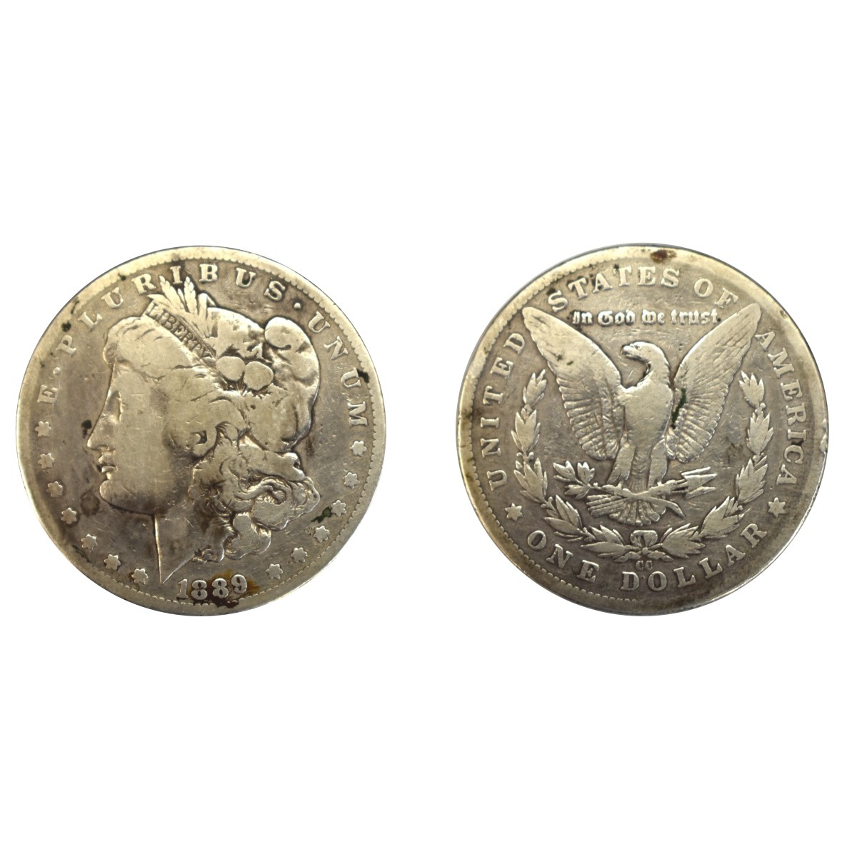1889-CC Silver Morgan Dollar