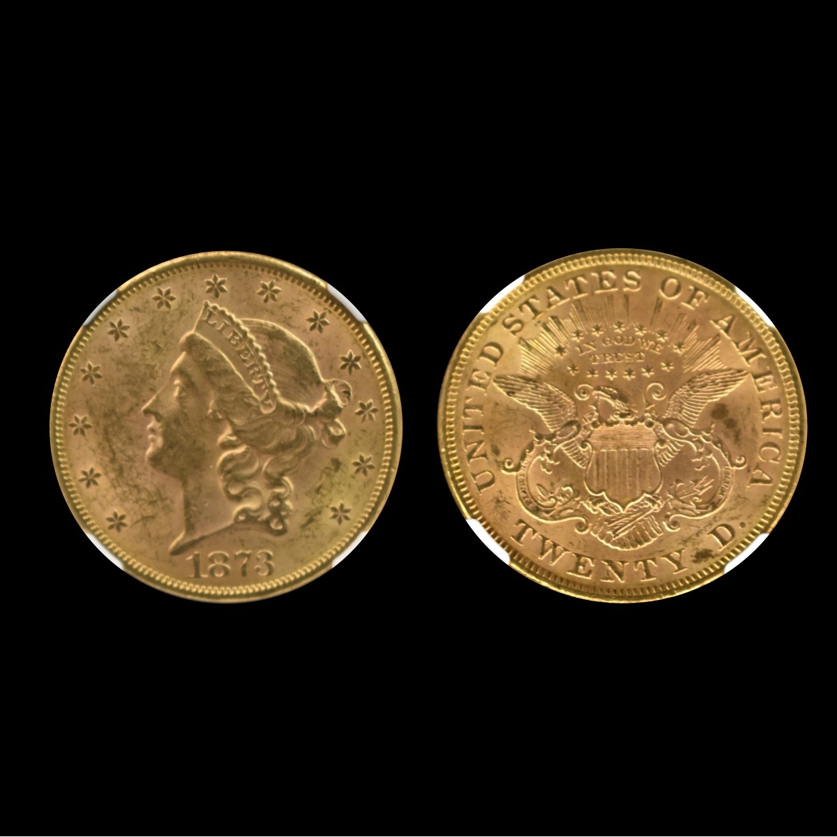 1873 US Liberty Head Twenty Dollar