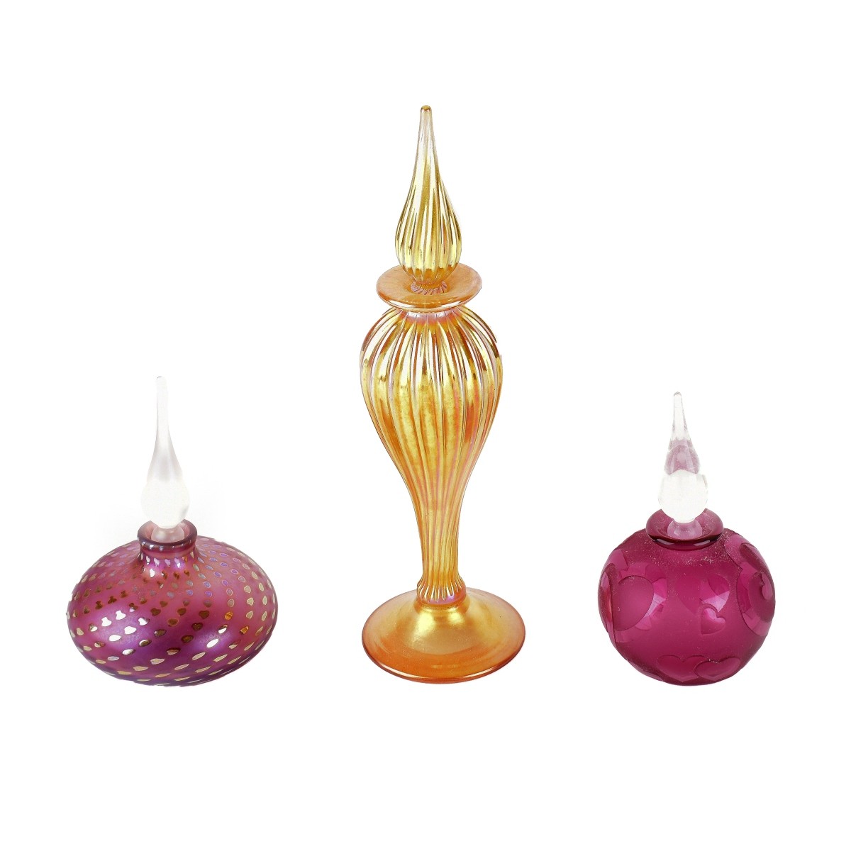 Correia Art Glass Perfume Bottles