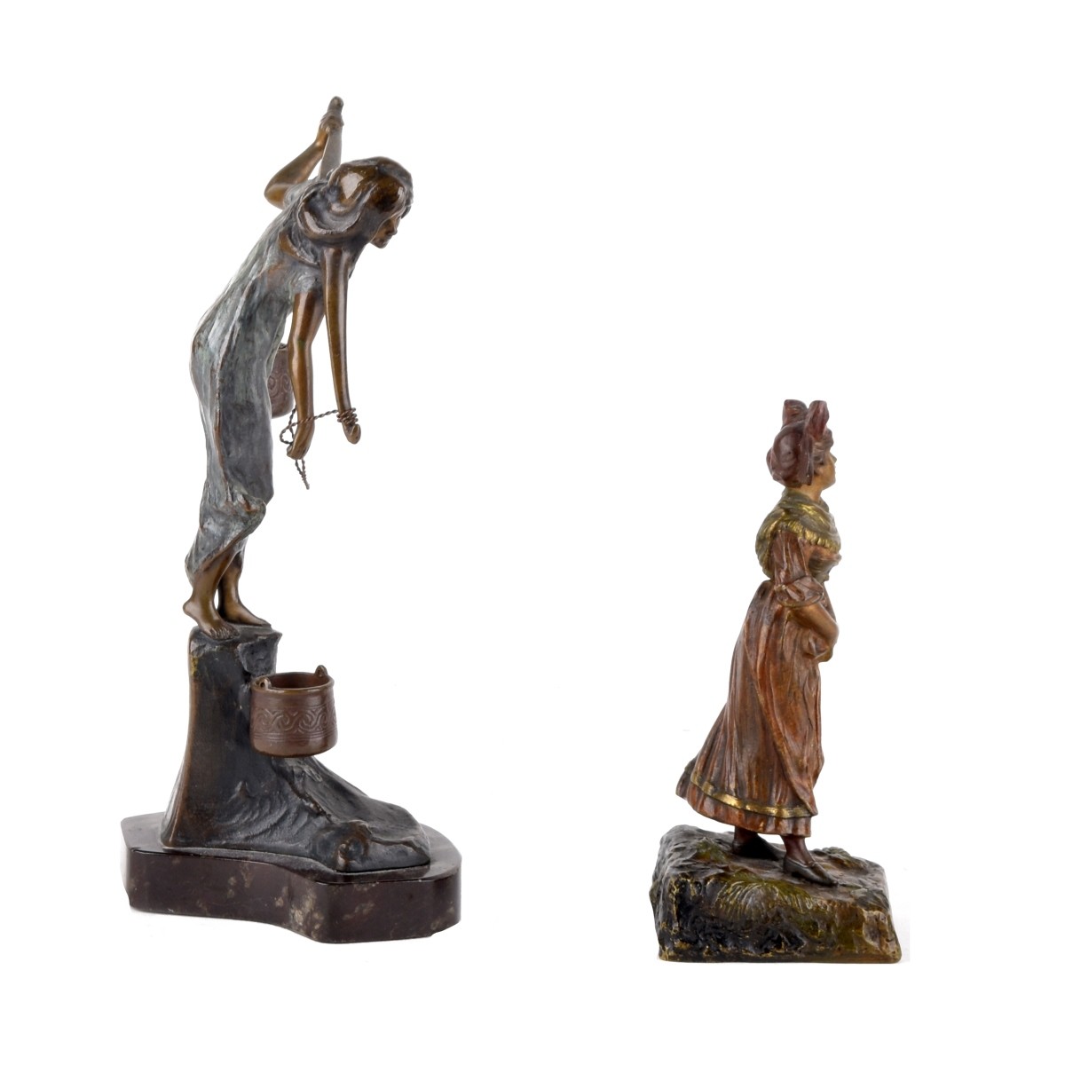 Art Nouveau Bronze Figurines