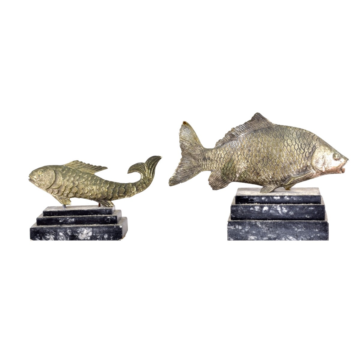 Italian Bronze Fish Sculptures
