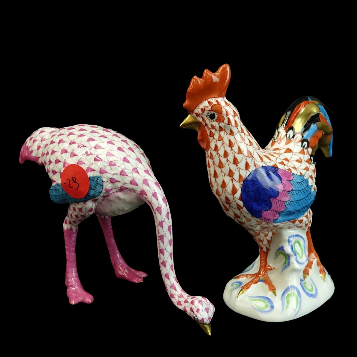 Two (2) Herend Porcelain Figurines