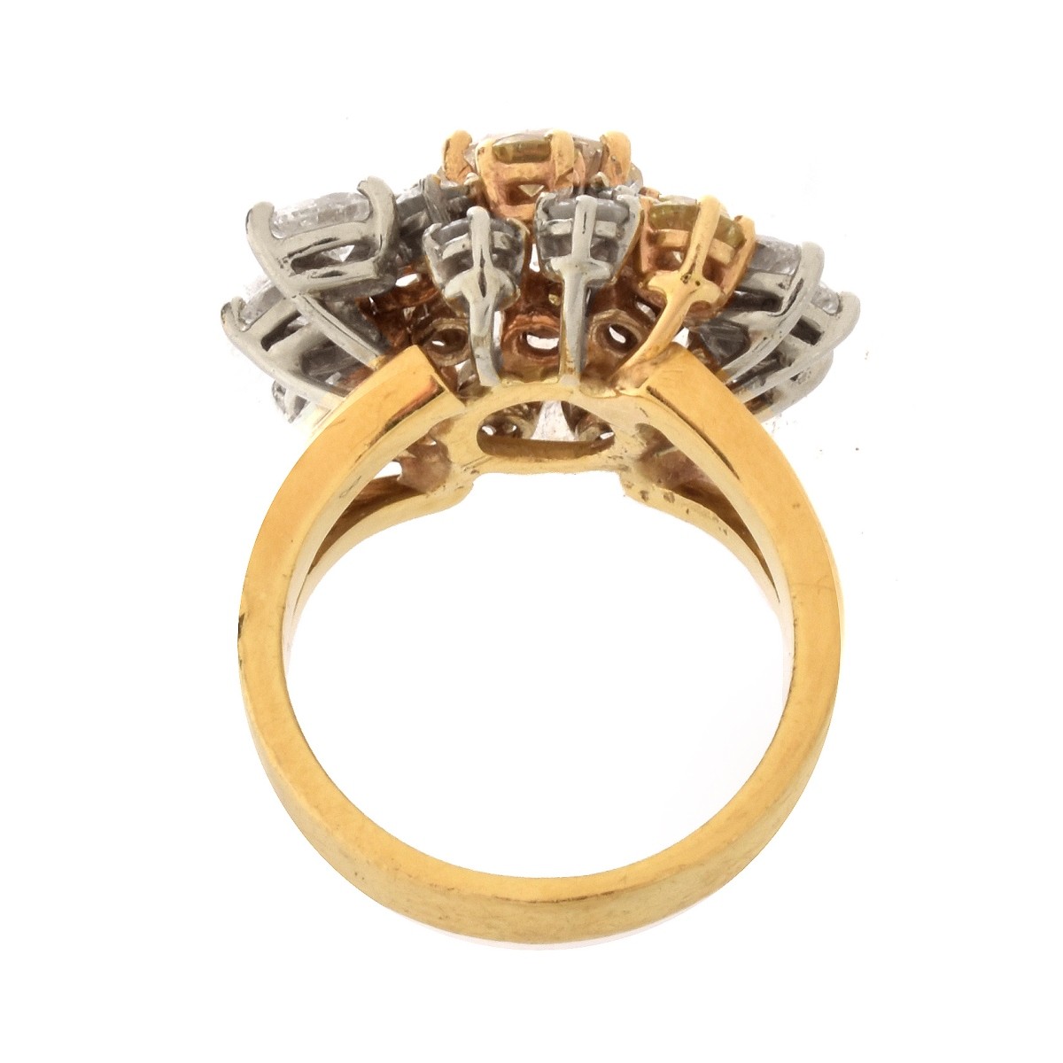 Diamond and 18K Cluster Ring