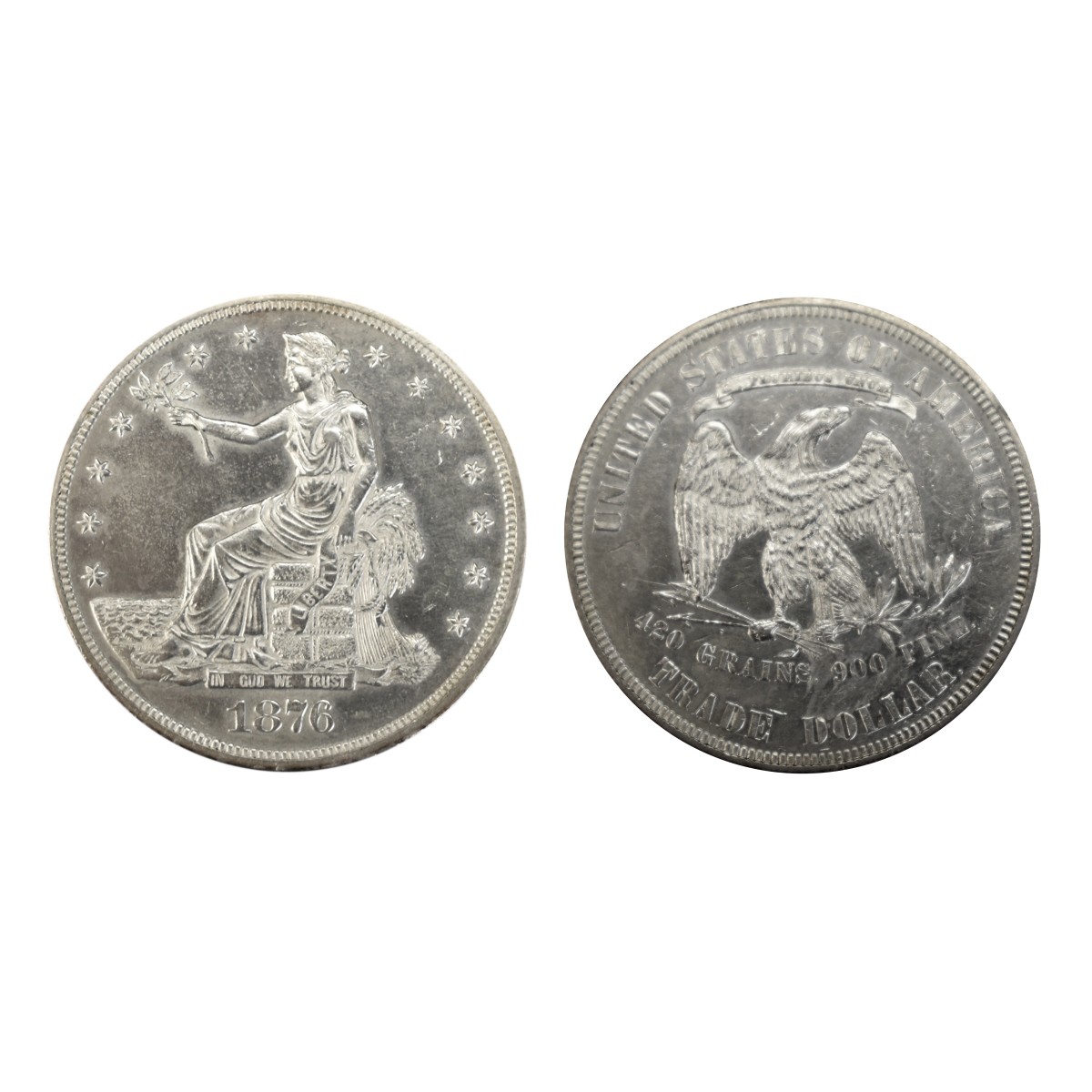 1876 US Silver Trade Dollar