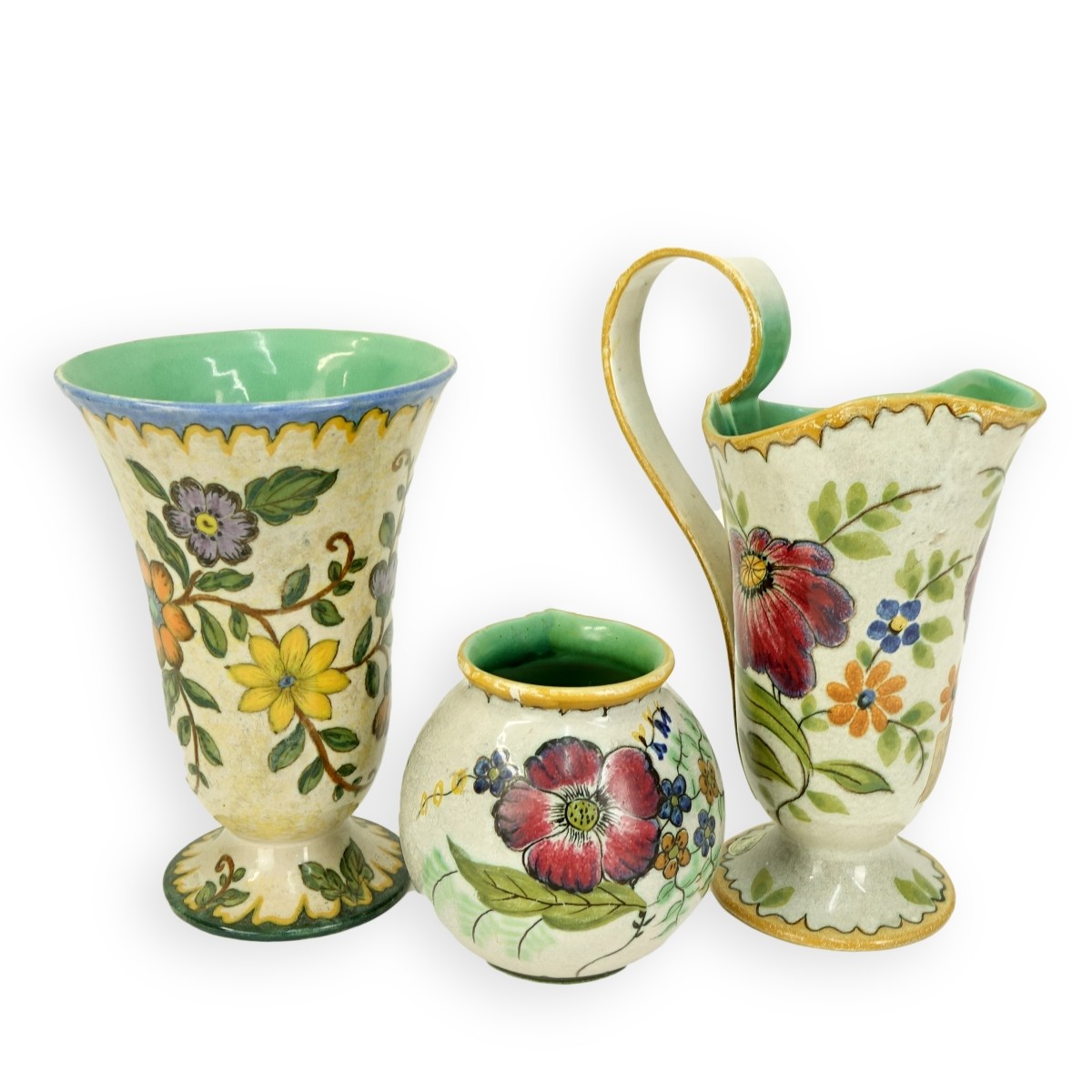 Three (3) Gouda Art Pottery Tableware