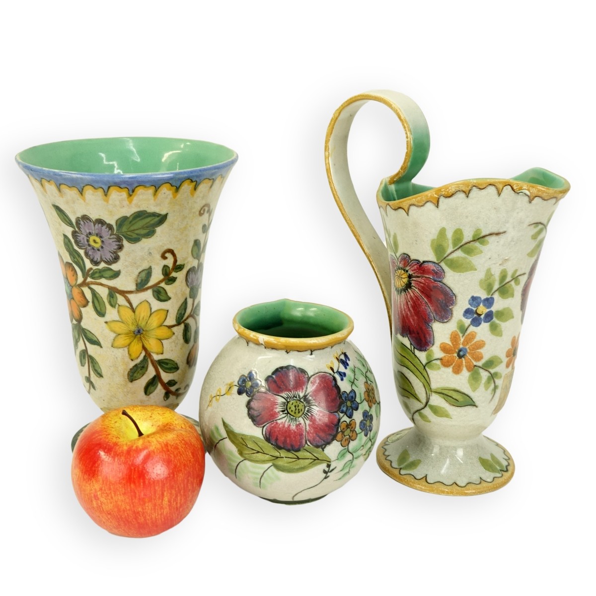 Three (3) Gouda Art Pottery Tableware