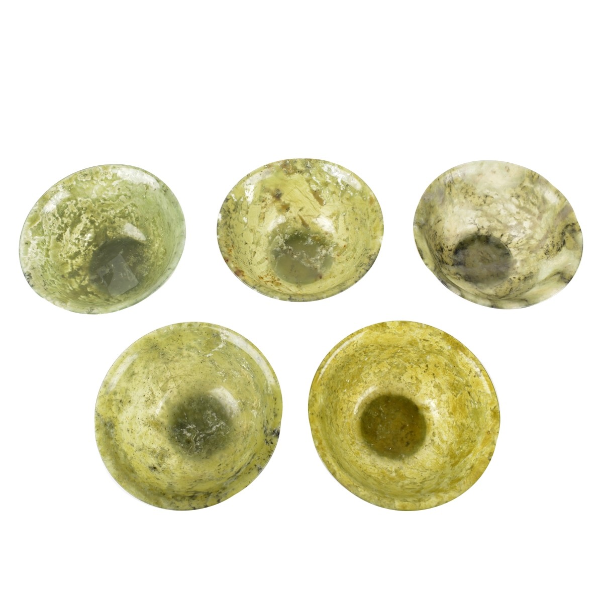 Five Chinese Jade Bowls