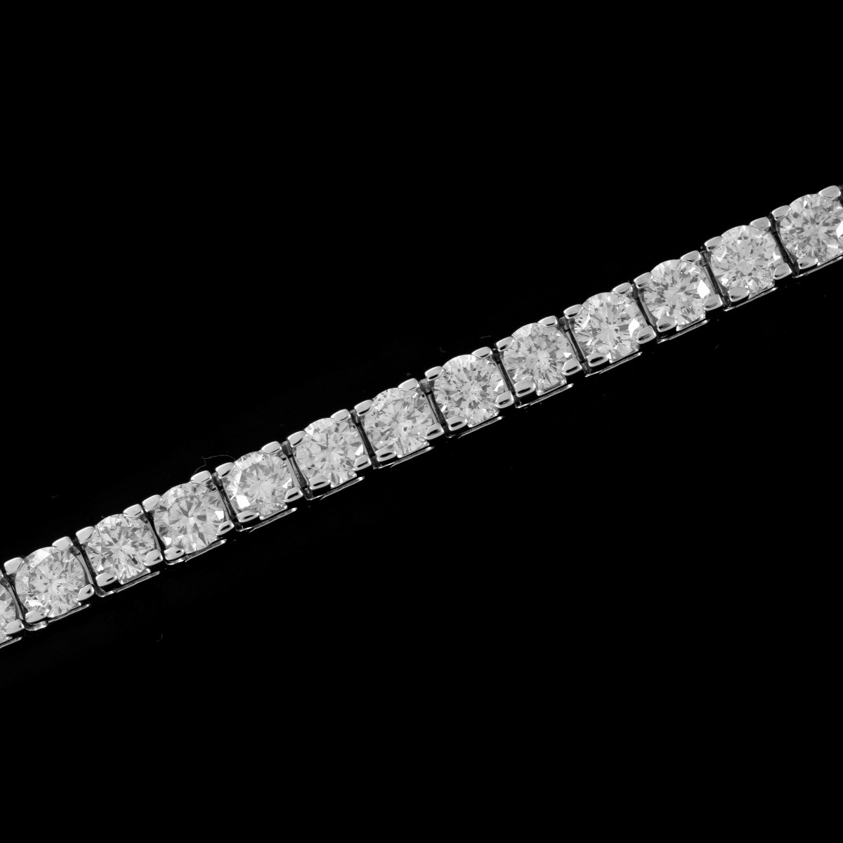 Vintage Diamond and 14K Line Bracelet