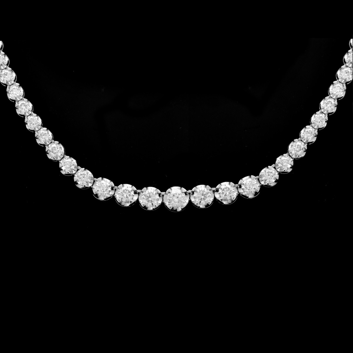 Diamond and 18K Riviera Necklace