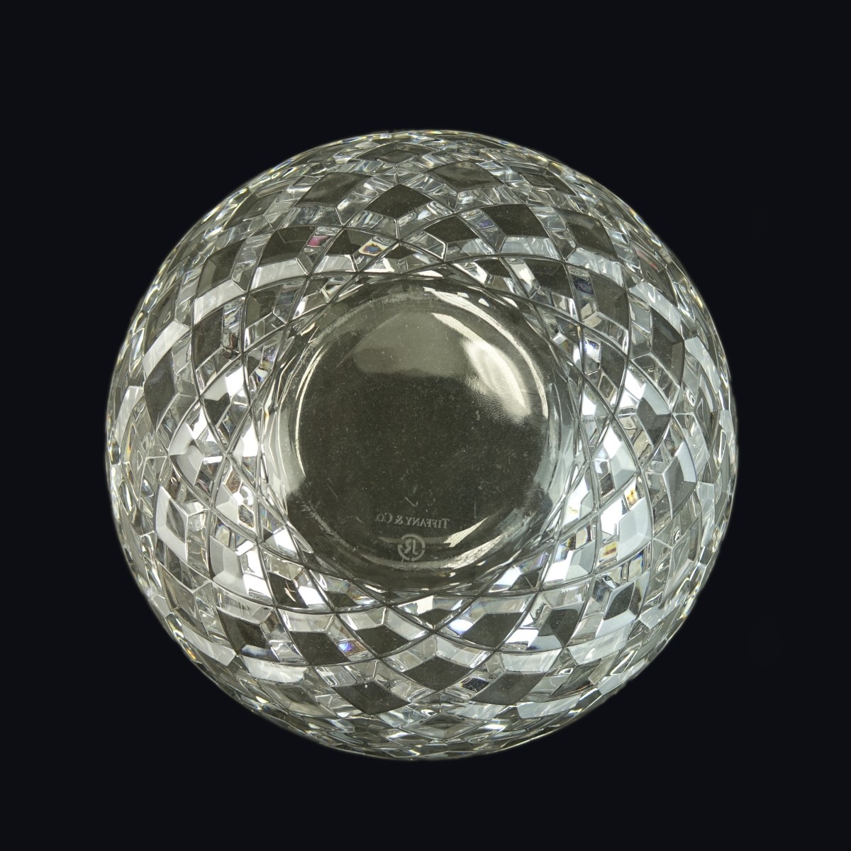 Tiffany & Co. Diamond Cut Crystal Bowl