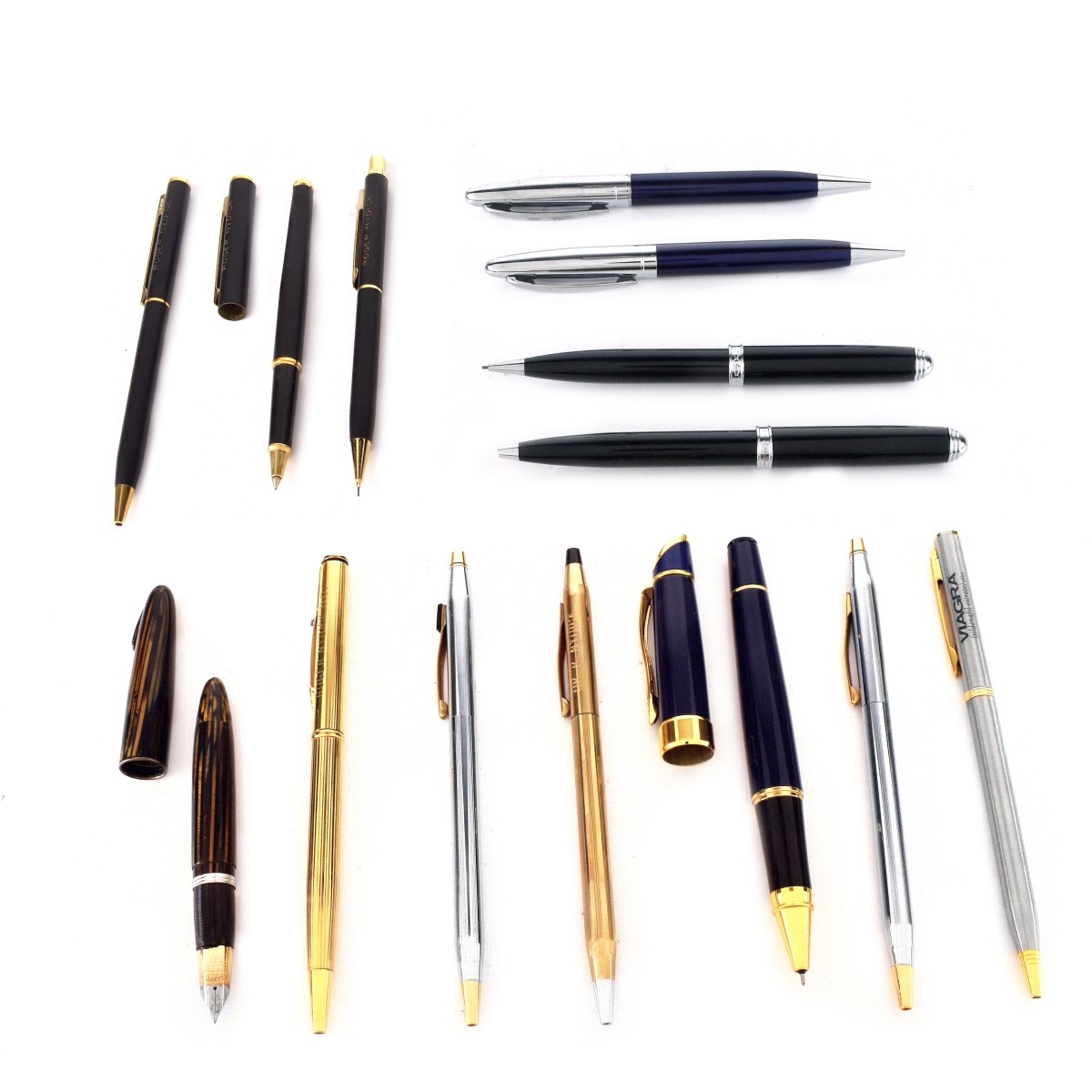 14 Assorted Pens, Sheaffer's, Cross,Cardin etc