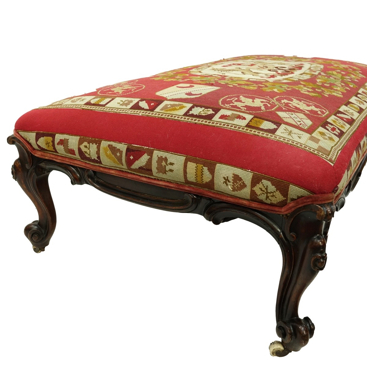 Victorian Needlepoint Bench | Kodner Auctions