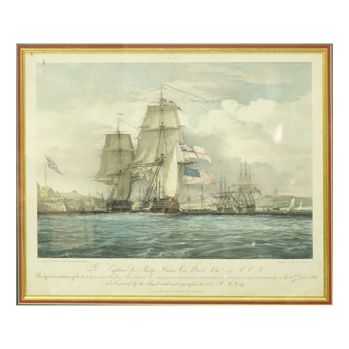 Naval Battle Lithographs