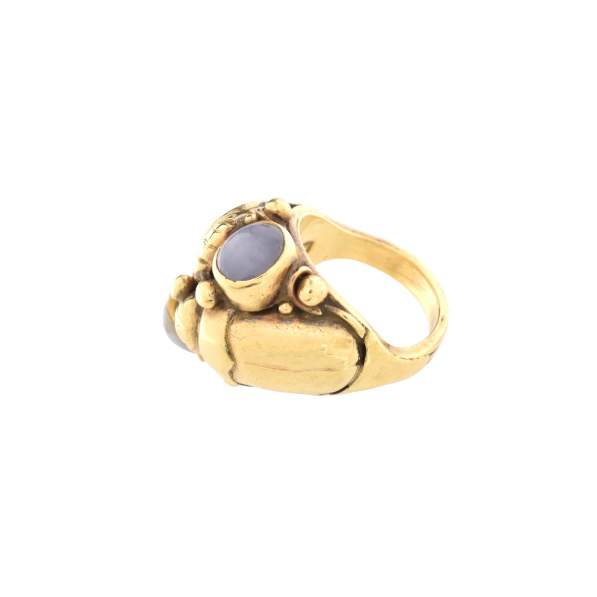 Sapphire and 14K Ring