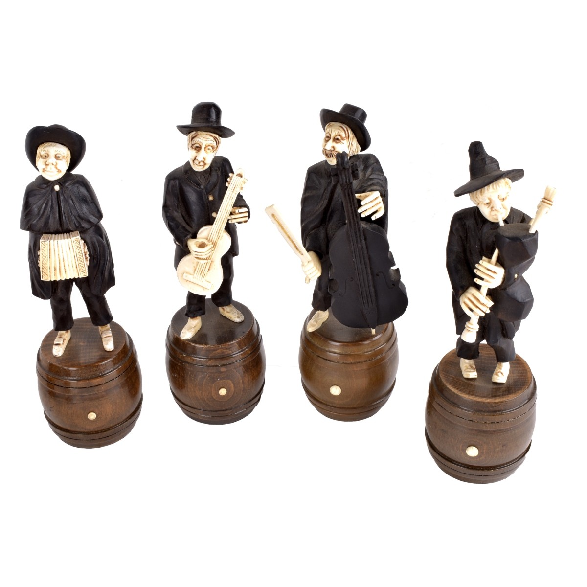 19C 9 Black Forest Ivory Accent Musicians
