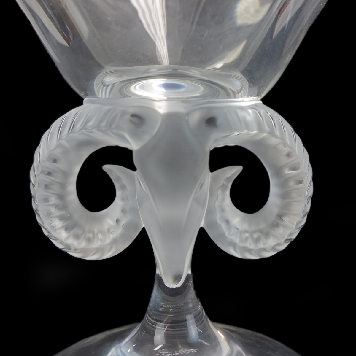 20C Lalique Aries Footed Compote
