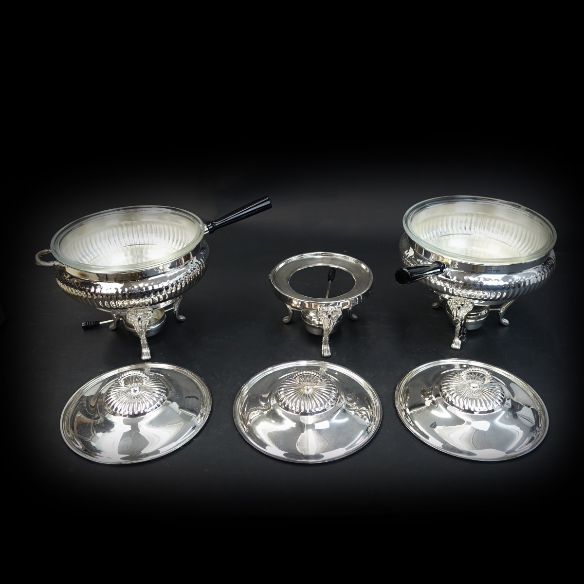 3 Reed & Barton Chafing Dishes