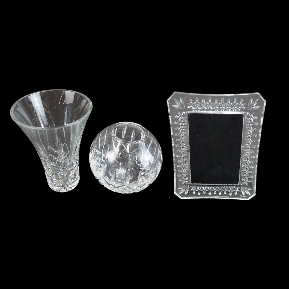 3 Waterford Lismore Crystal Table Accessories