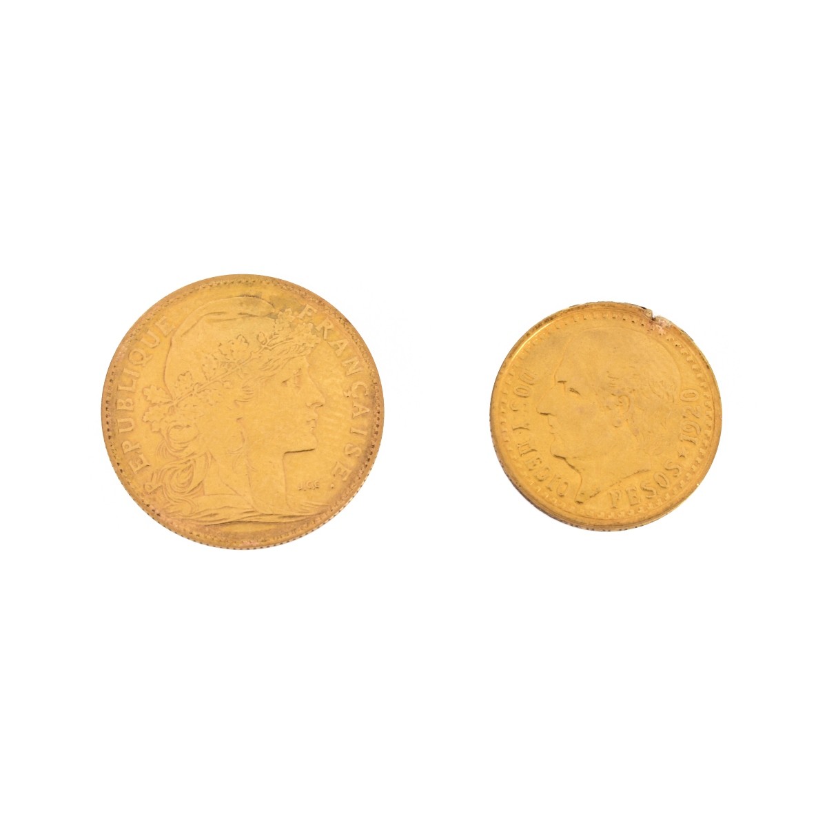 Two (2) Foreign Gold Coins