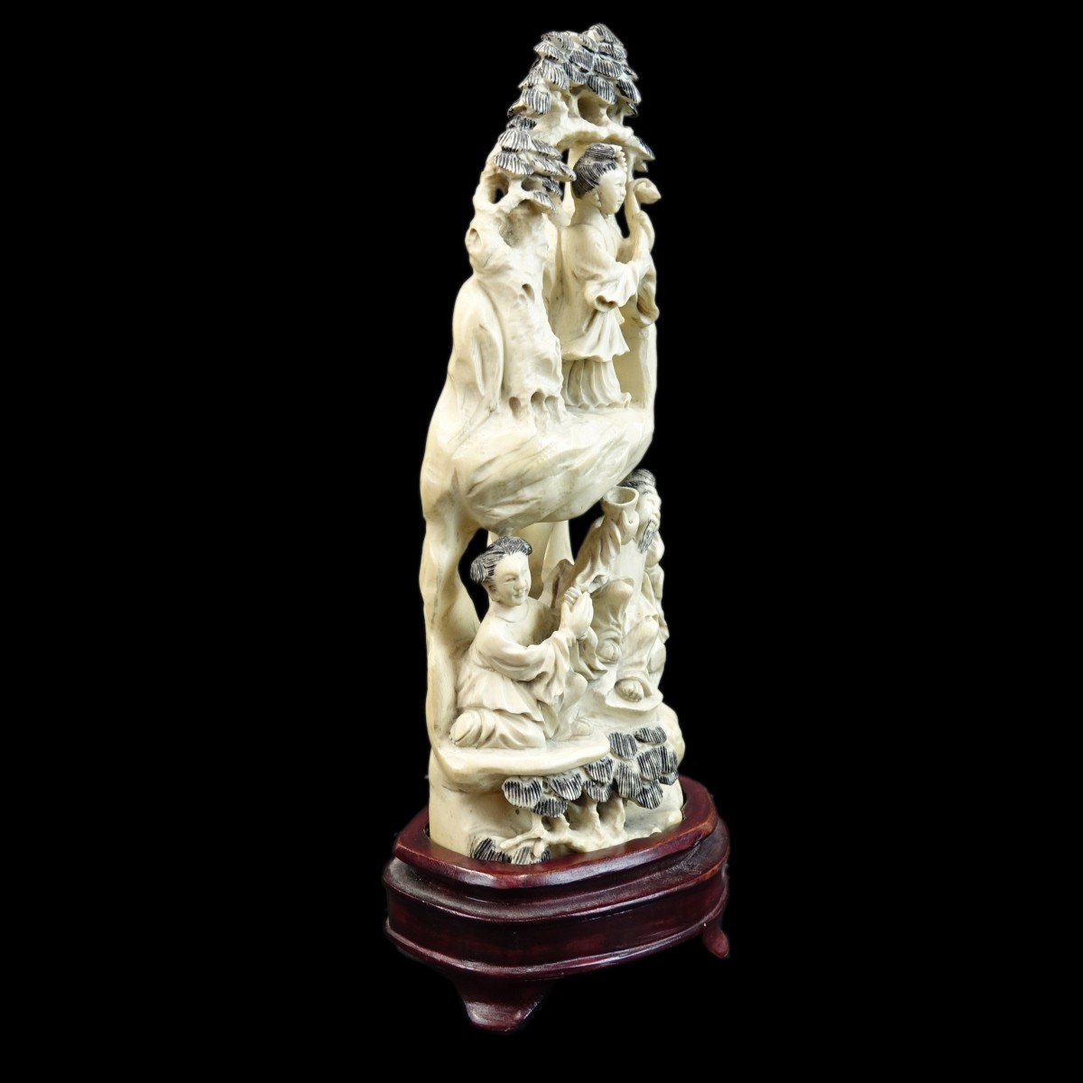 Antique Chinese Ivory Group