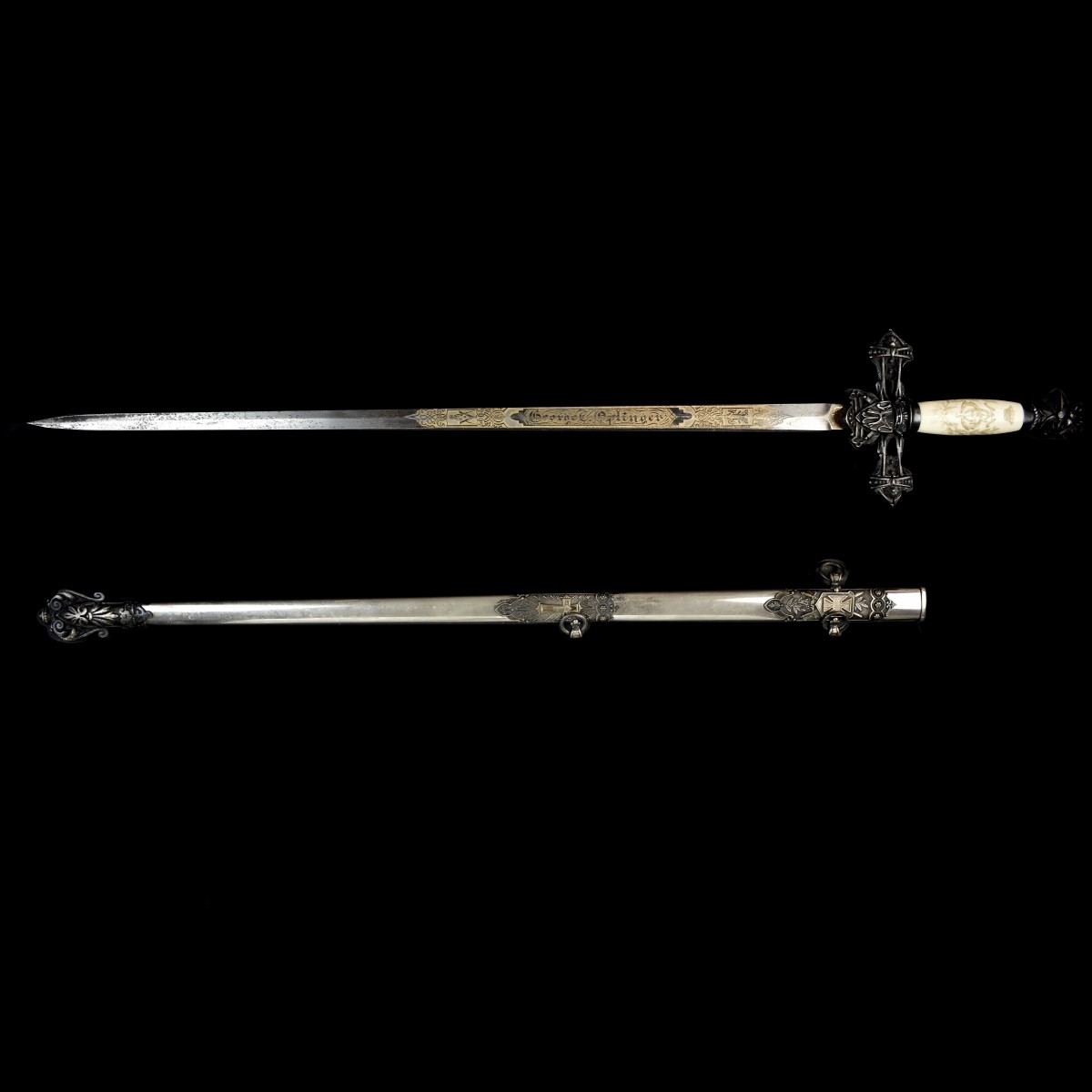 Vintage Masonic Knights Templar Sword