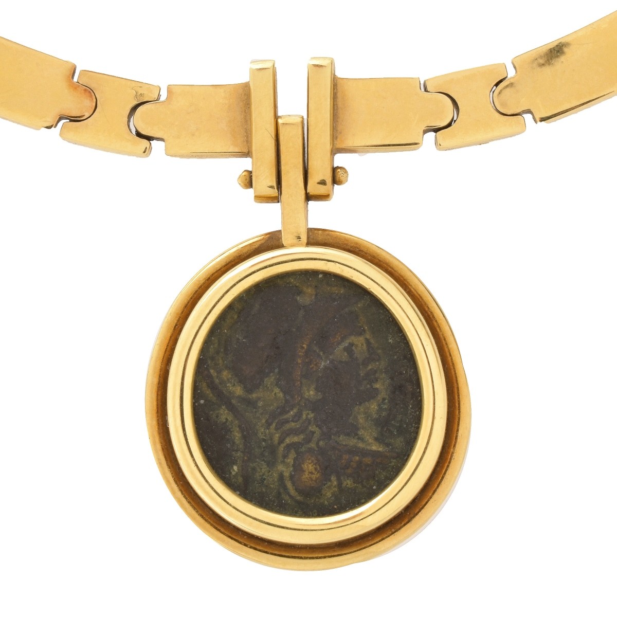 18K and Roman Coin Necklace