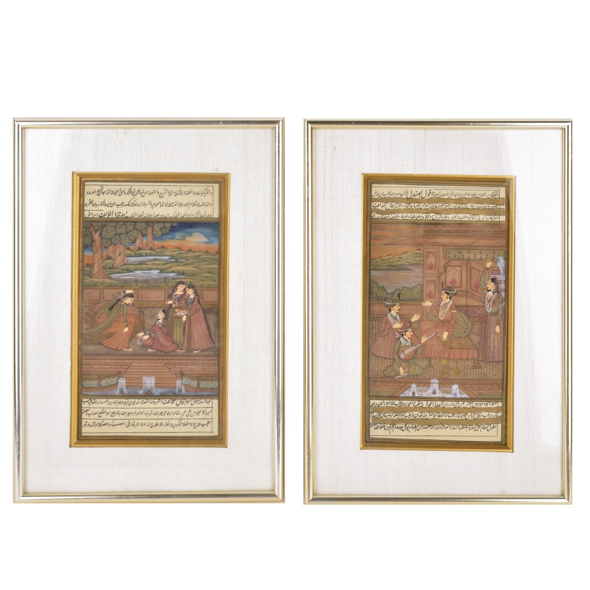 Pair of Antique Sankrit Paintings