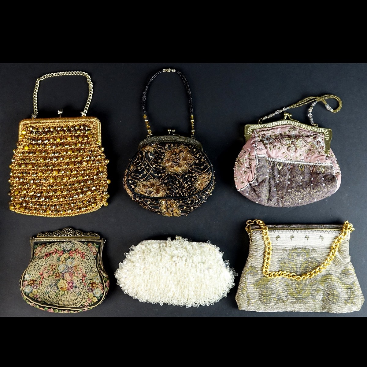 Collection of Six Evening Bags