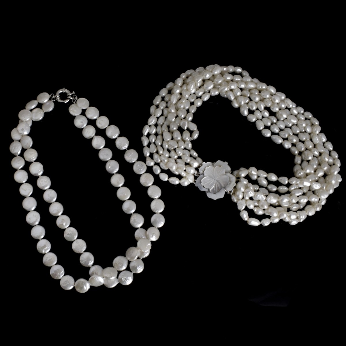 Two Baroque Pearl Necklaces