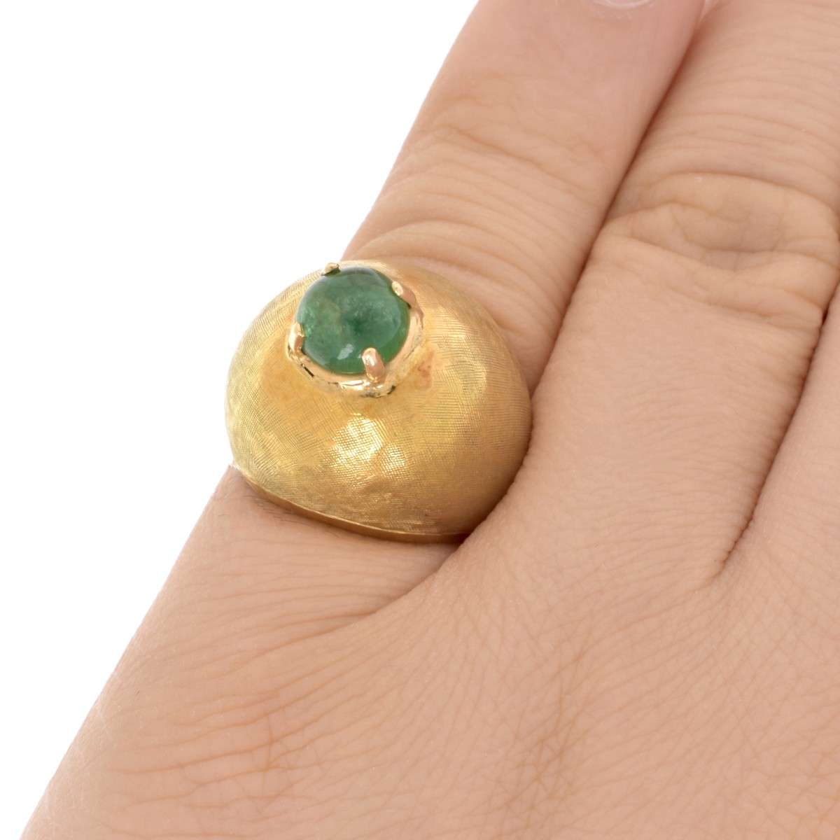 Emerald and 18K Ring