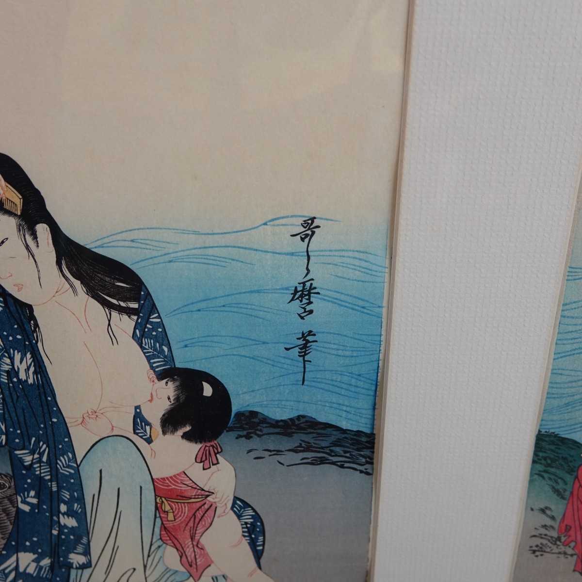 2 After: K Utamaro (1753-1806) Wood Block Prints