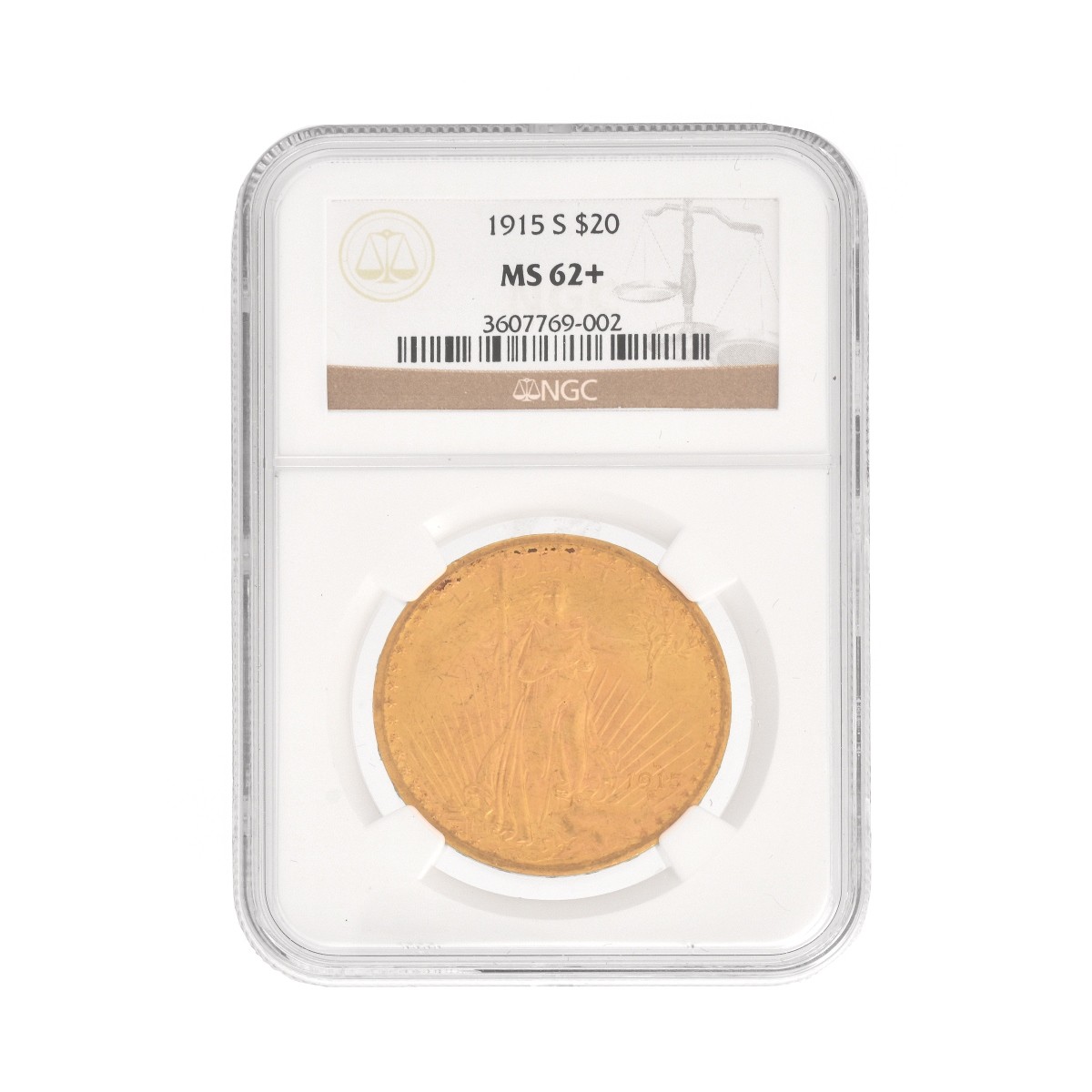 1915-S Saint-Gaudens Gold $20.00