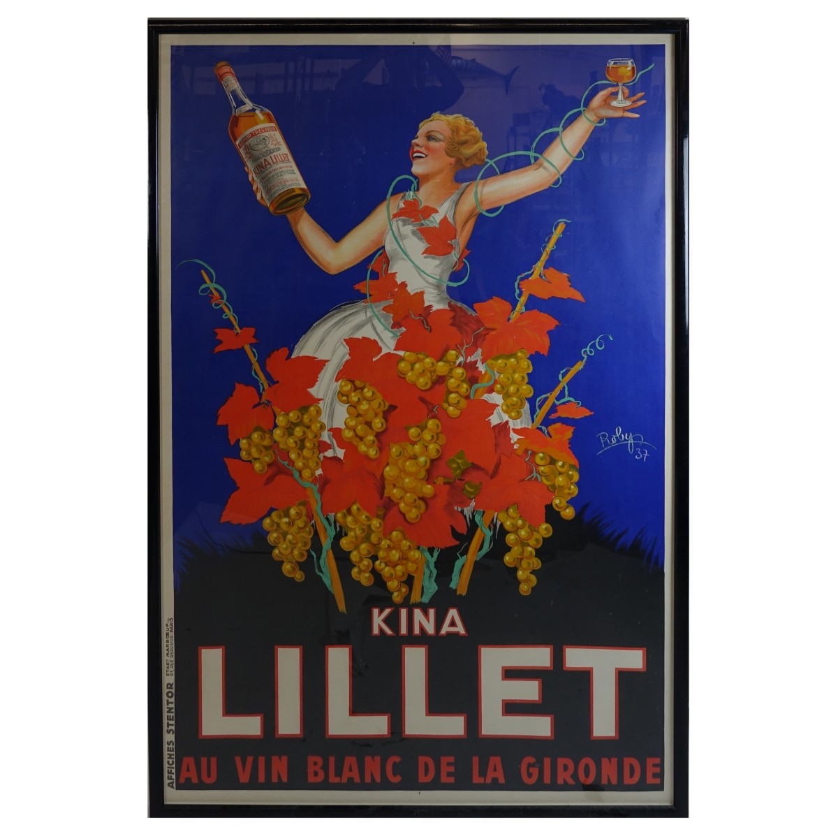 Robys (French 1916- ) "Kina Lillet" Lithograph