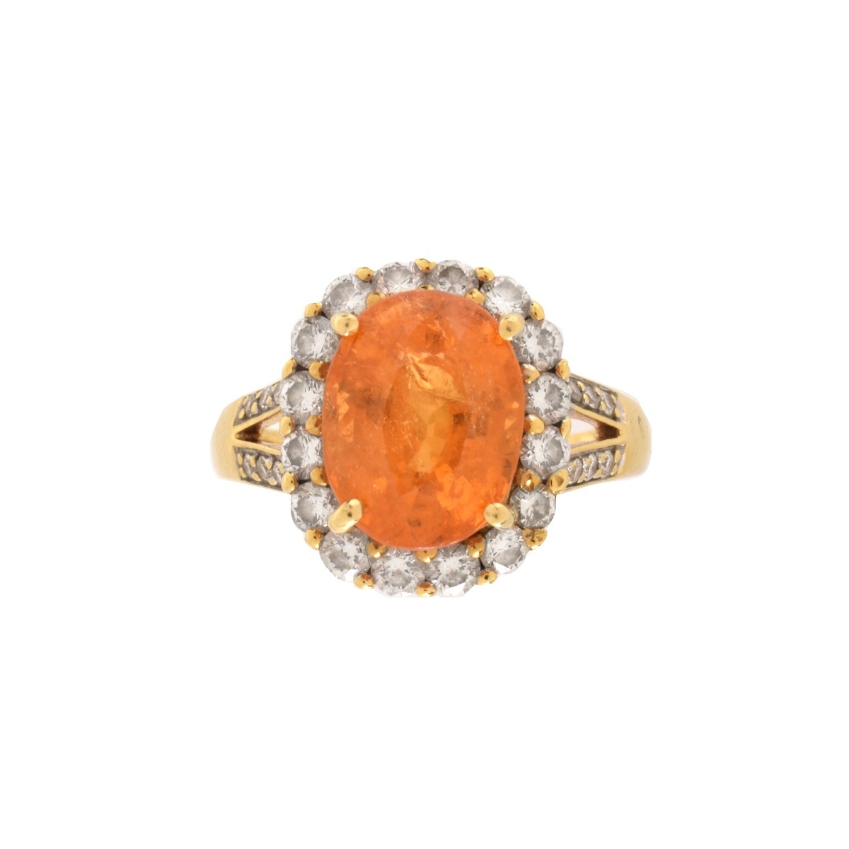 Mexican Opal, Diamond and 18K Ring