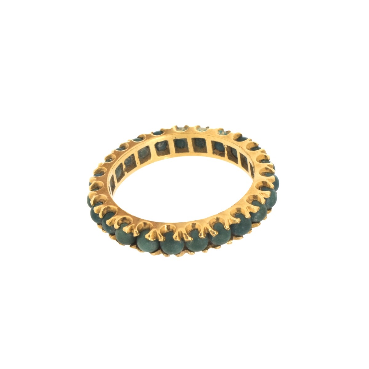 Turquoise and 14K Band / Ring