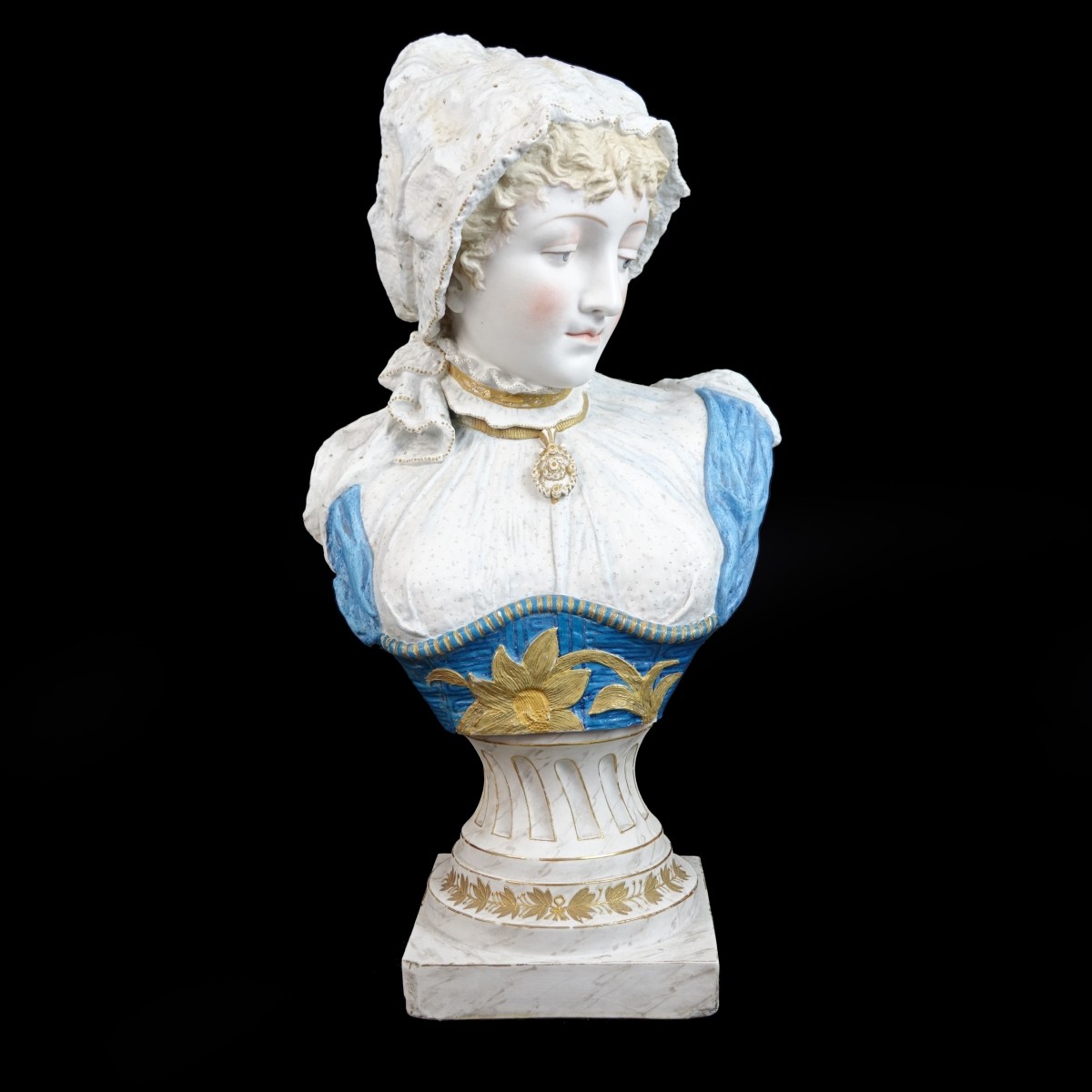 Large German Style Bisque Bust