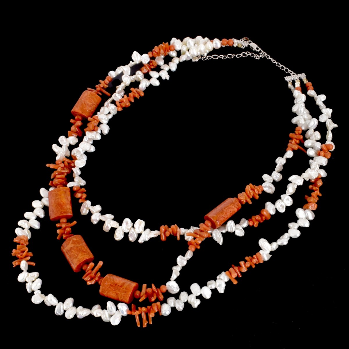 Pearl and Coral Necklace