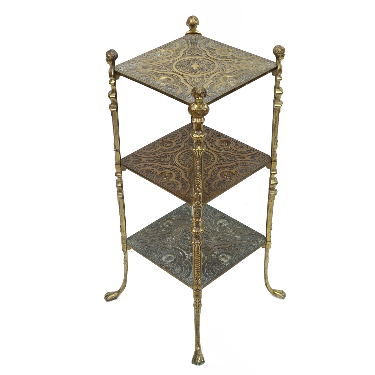 Neoclassical Style Gilt Metal Table