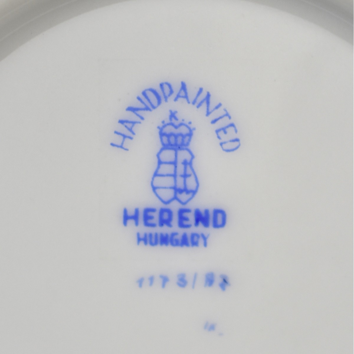 Herend Chinese Yellow Plate with Handle