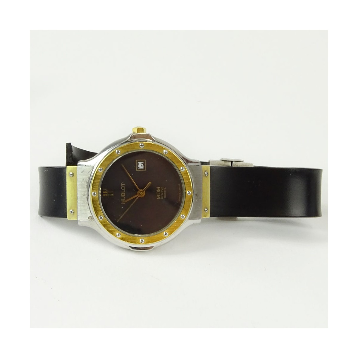Lady's Vintage Hublot MDM 18K Gold Wristwatch