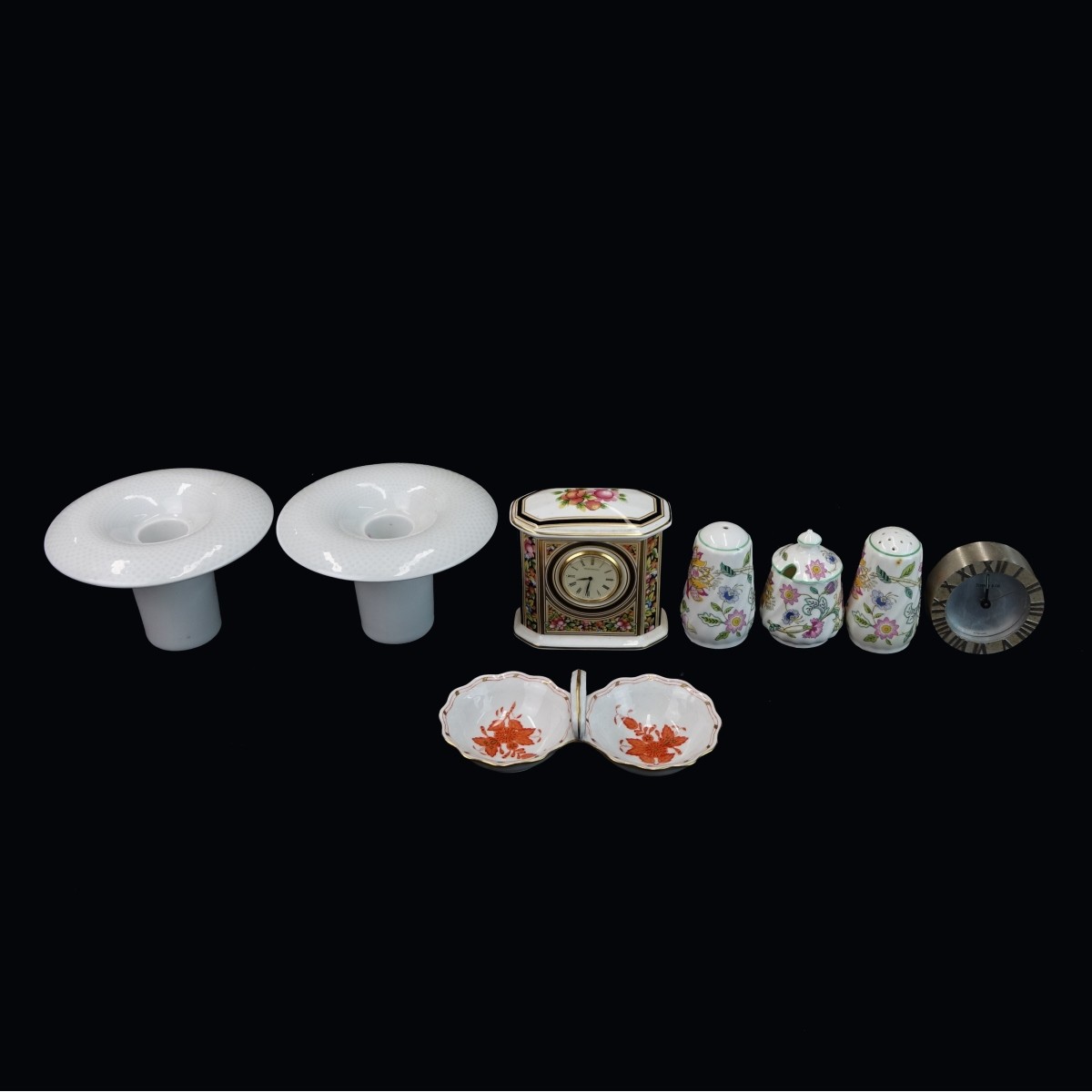 8 pcs Vintage Porcelain Table Top Items