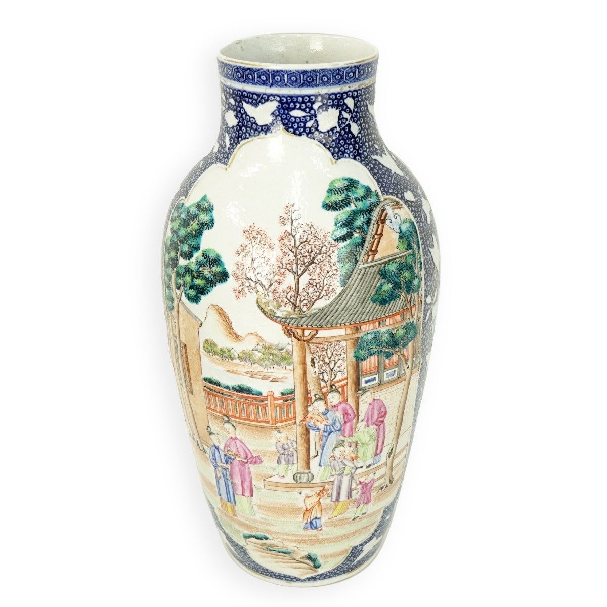 Antique Chinese Mandarin Porcelain Vase