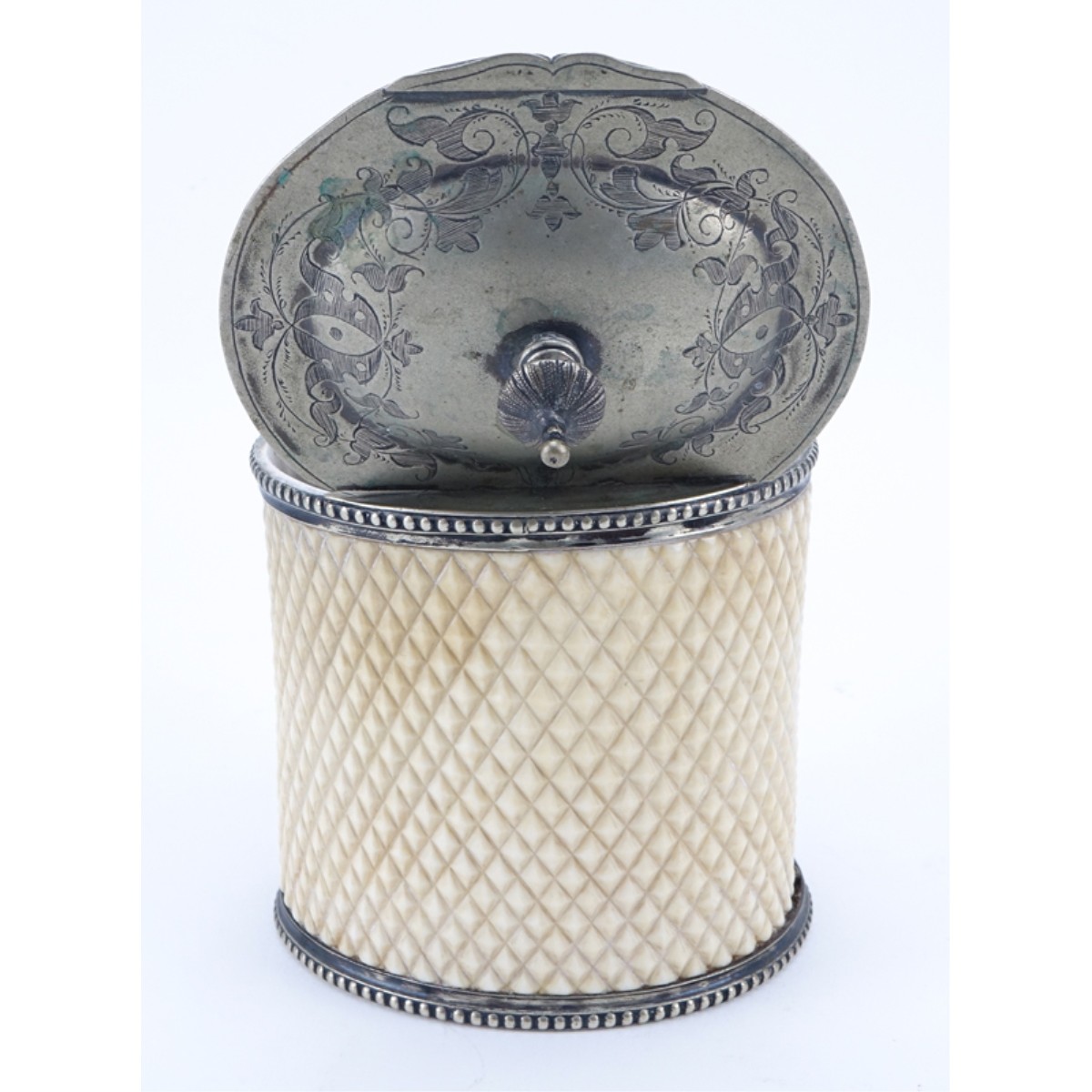 Victorian Silver Plate Tea Caddy