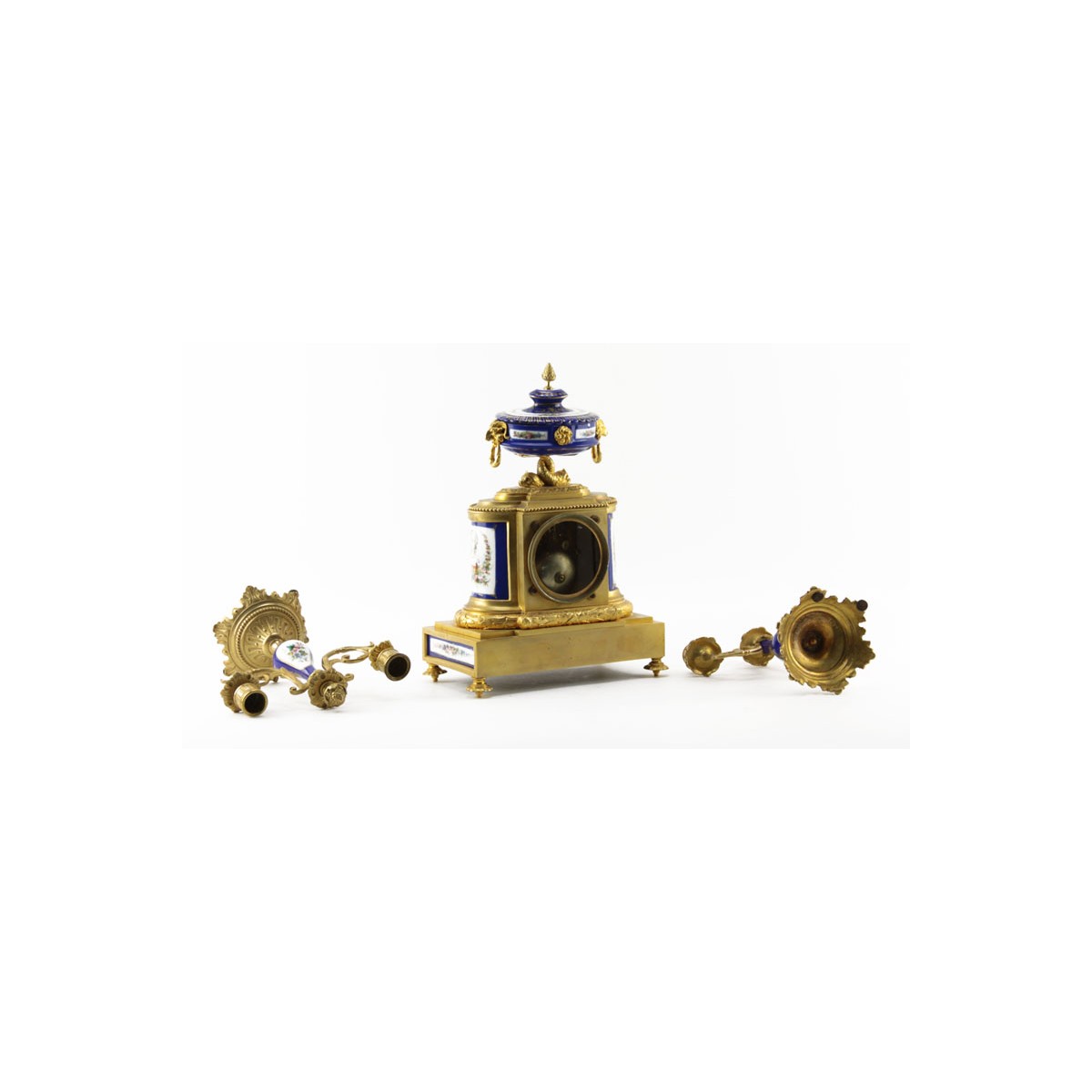 Antique French Louis XVI Style Clock Set