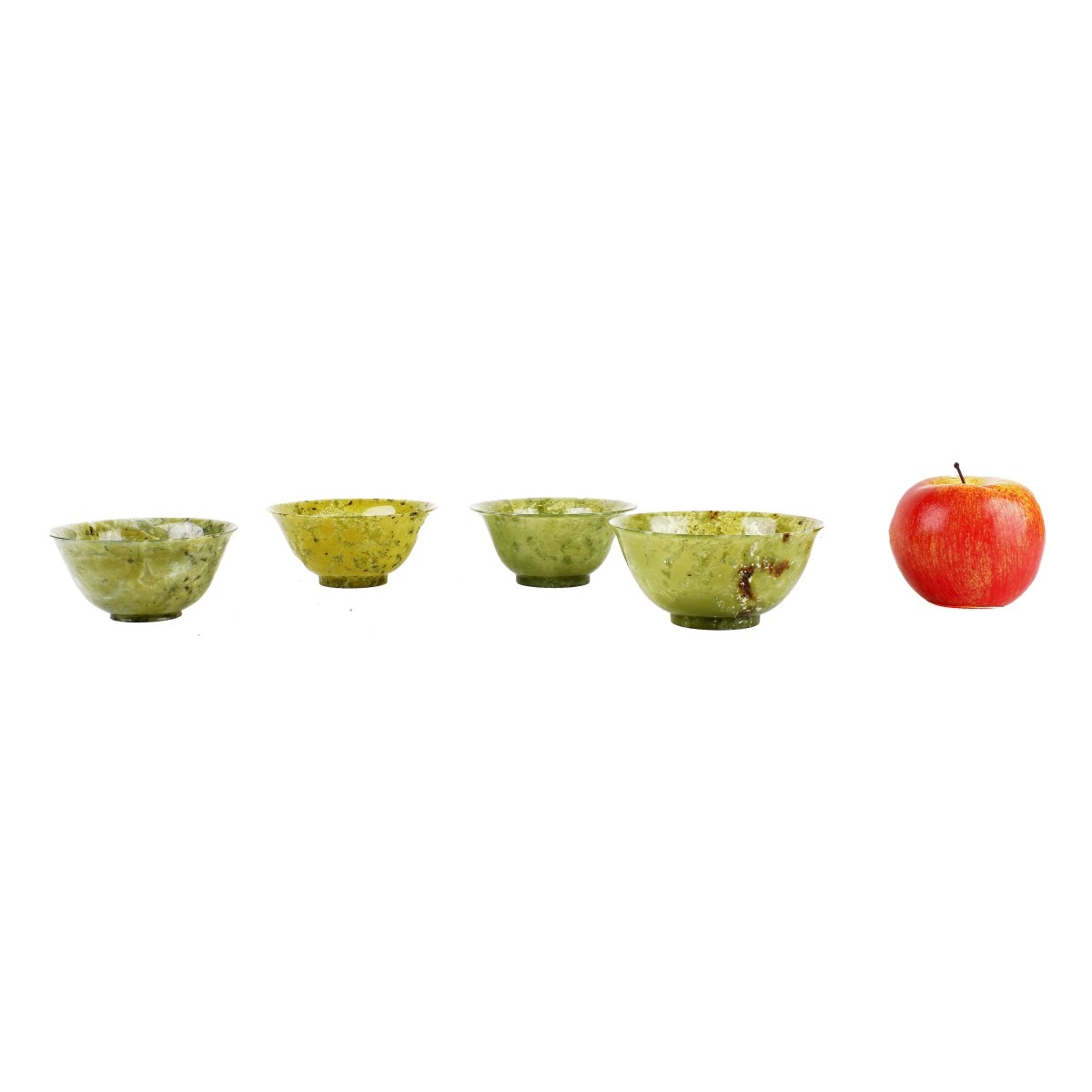 Four Chinese Jade Bowls