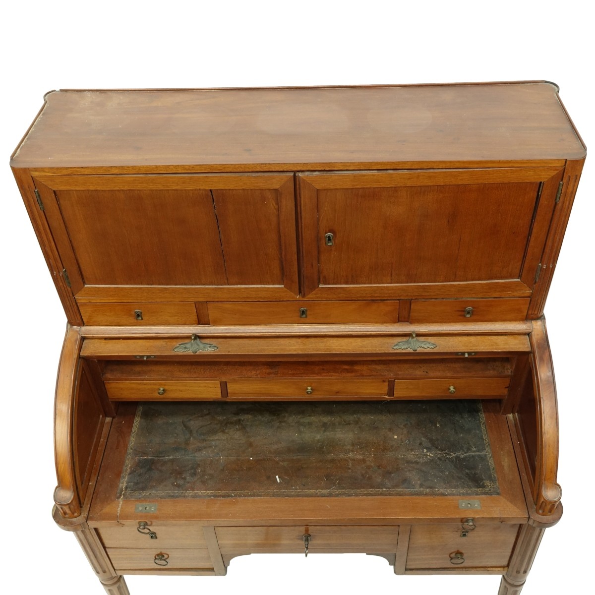 French Directoire Cylinder Top Desk